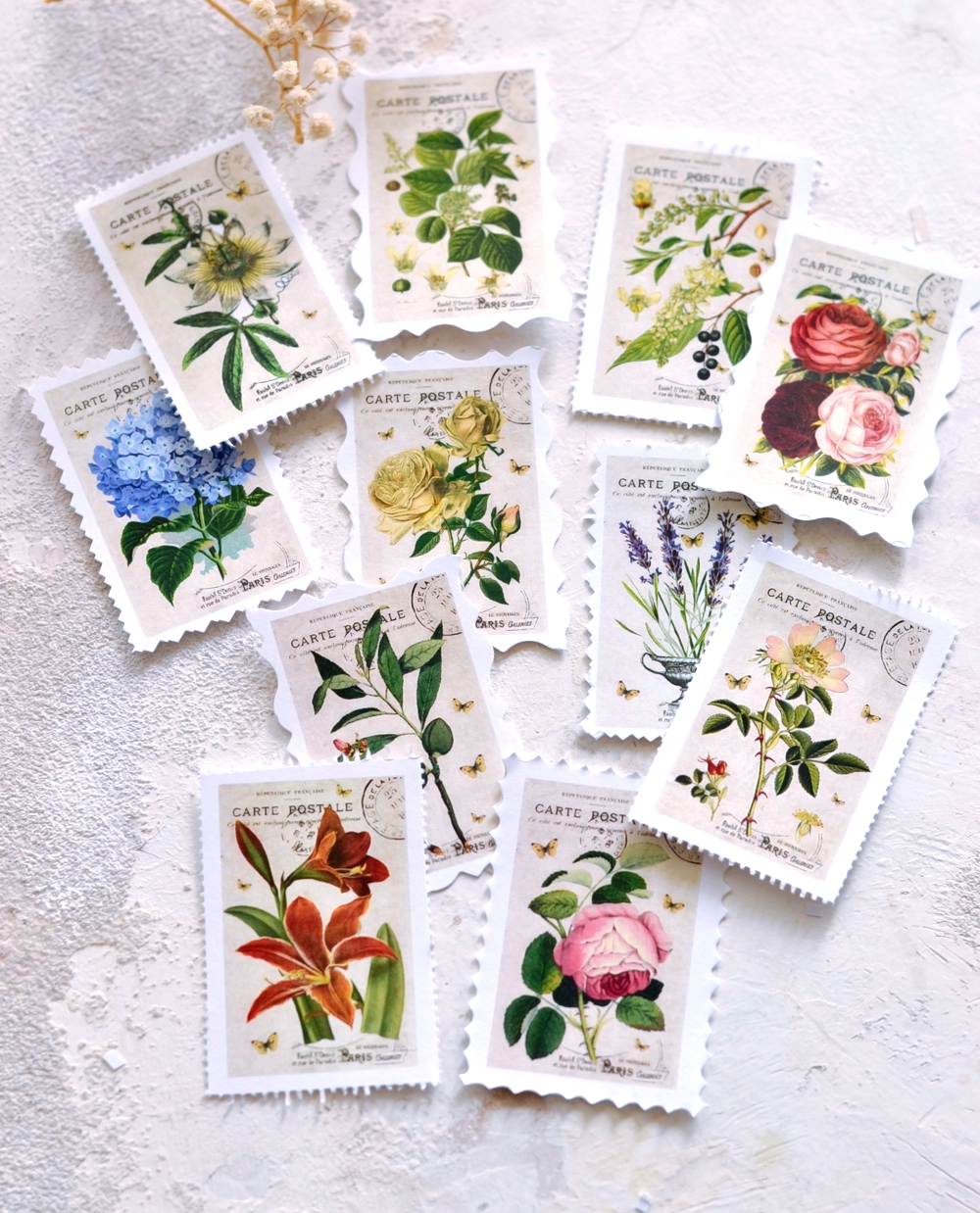 DIY Vintage Postage Stamps + free printable - Dreams Factory